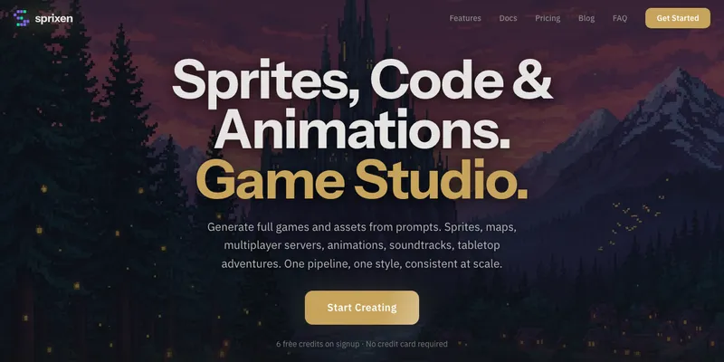 Sprixen home page