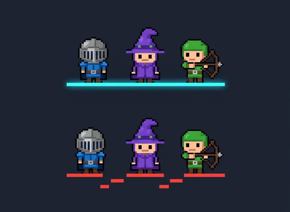 Frames must share a baseline: feet on one line looks right, feet at different heights bob while walking